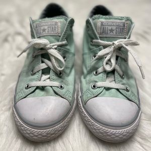 Converse Chuck Taylor All Star Shoreline Sage Mint Green slip on sneakers size 4
